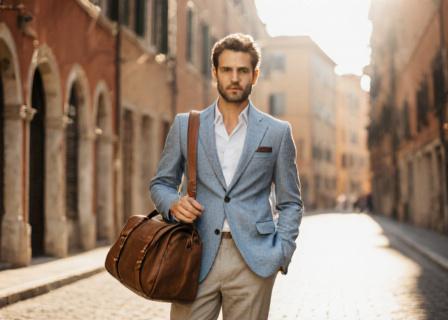 Collezione uomo prêt-à-porter ispirata al viaggio